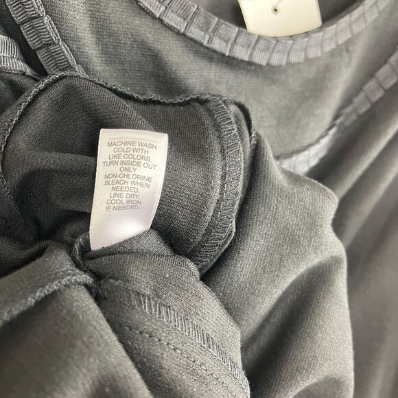 Cato Women's Black Sleeveless With Textured Trim Dress Size 16 - Picture 5 of 8